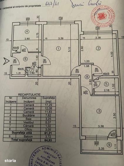 Apartament cu 3 camere semidecomandat în Colentina