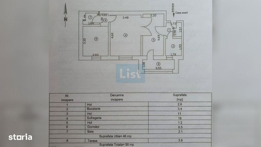 Apartament cu 2 camere decomandat în Ultracentral