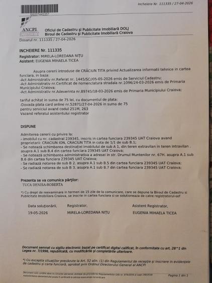 Teren intravilan  1000 mp, Craiova- zona excelentă (Drumul Muntenilor - 2