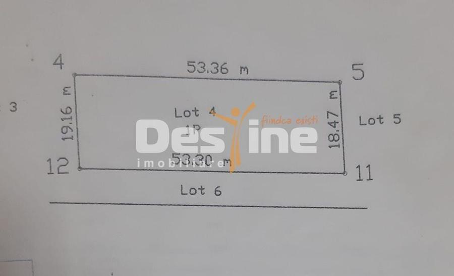 Teren de 1000 mp, în Lunca Cetățuii