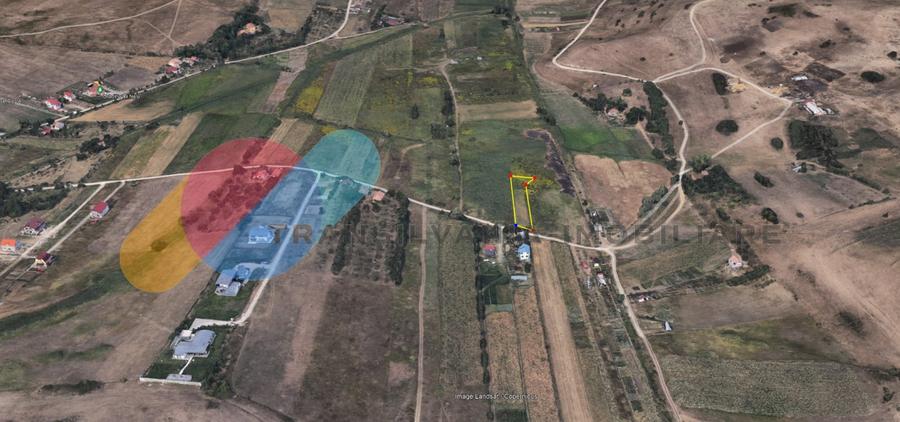 Teren Construcții intravilan de 2402 mp, în Borhanci