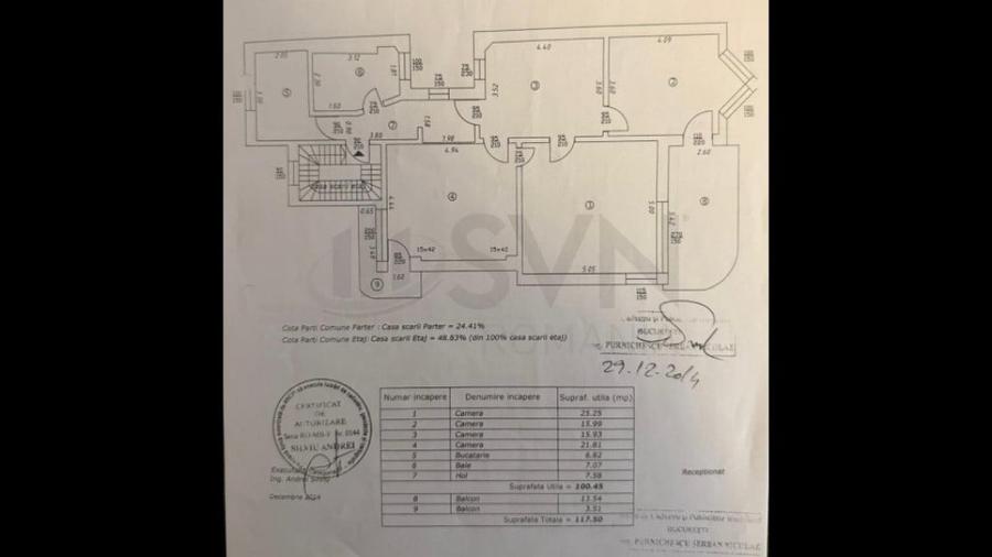 Apartament cu 4 camere decomandat în Dorobanți
