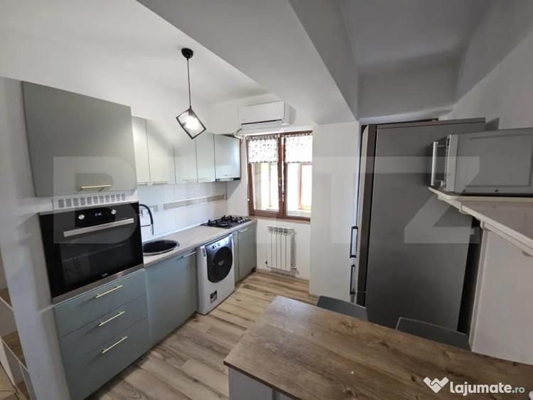 Apartament cu 2 camere semidecomandat, mobilat în Moara de foc