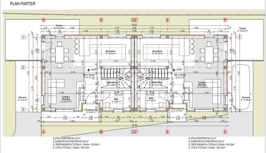 Casă individuală cu 4 camere cu Teren 250 Mp în Gilău