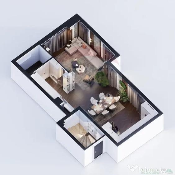 Apartament cu 4 camere semidecomandat în Semicentral