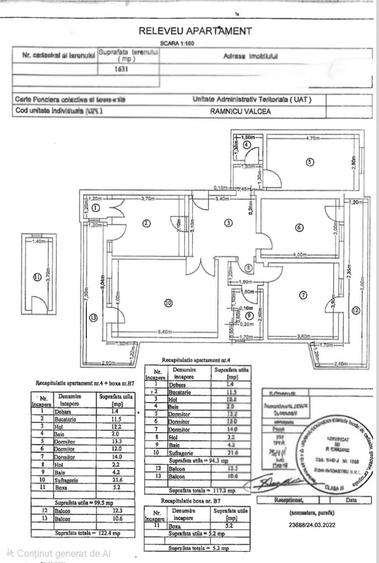 Apartament cu 4 camere în Central