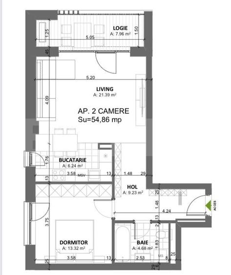 Apartament cu 2 camere Timișoara Nord- Cal. Totontalului - 2