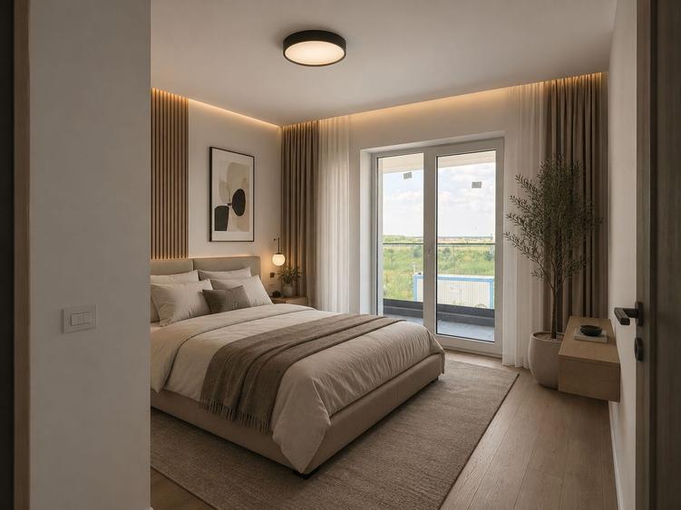 Apartament cu 3 camere semidecomandat în Vest