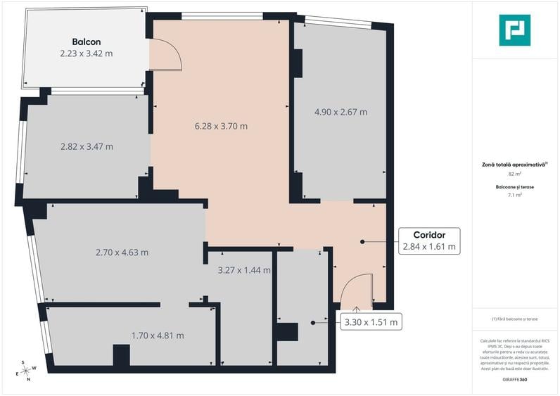 Apartament cu 4 camere în Banu Mărăcine