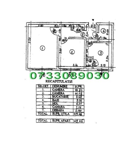 Drumul Taberei Apartament 2 camere semidecomandat, (Str. Segarcea) - 2