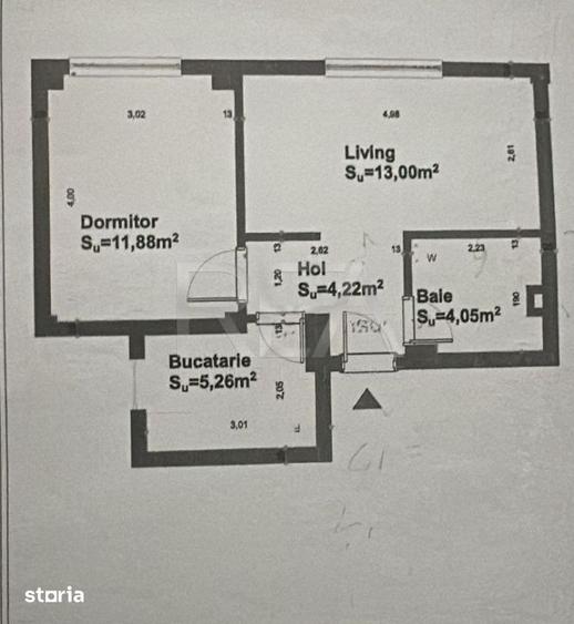 Apartament cu 2 camere, mobilat în Rahova