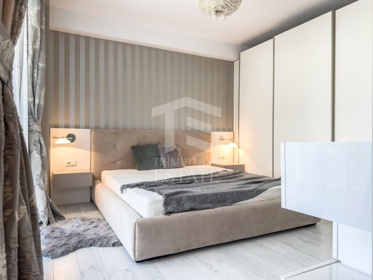 Apartament cu 3 camere semidecomandat, mobilat în Exterior Vest