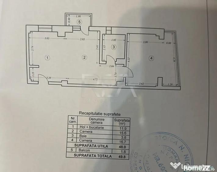 Apartament cu 2 camere semidecomandat în Sebastian