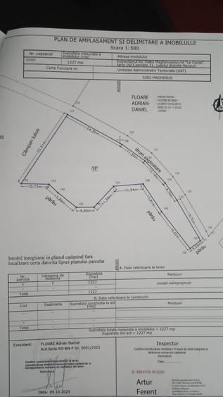 Teren de 11200 mp, în Valea