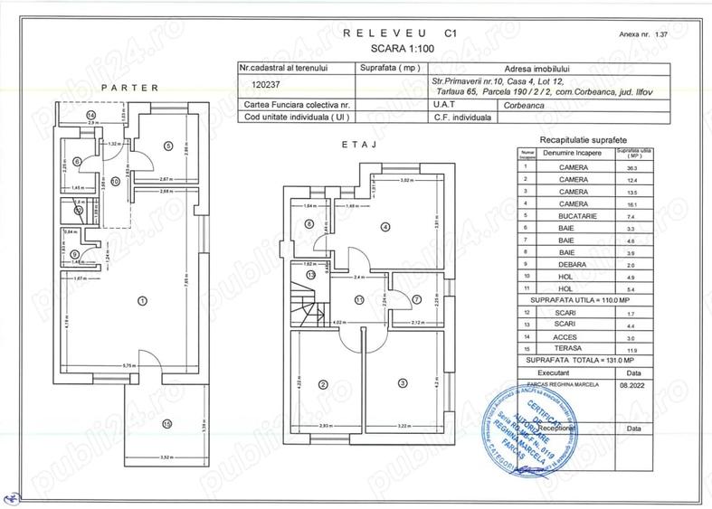 Casă cu 6 camere cu Teren 297 Mp în 1 Decembrie
