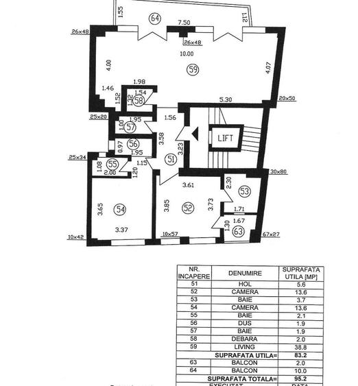 Apartament cu 3 camere decomandat în Polonă