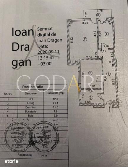 Apartament cu 2 camere decomandat în Străulești