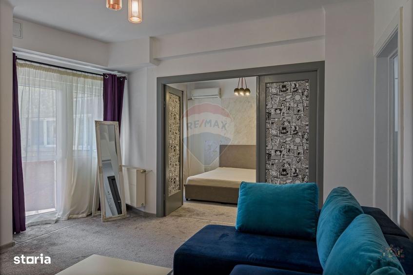 Apartament cu 2 camere, mobilat în Muncii