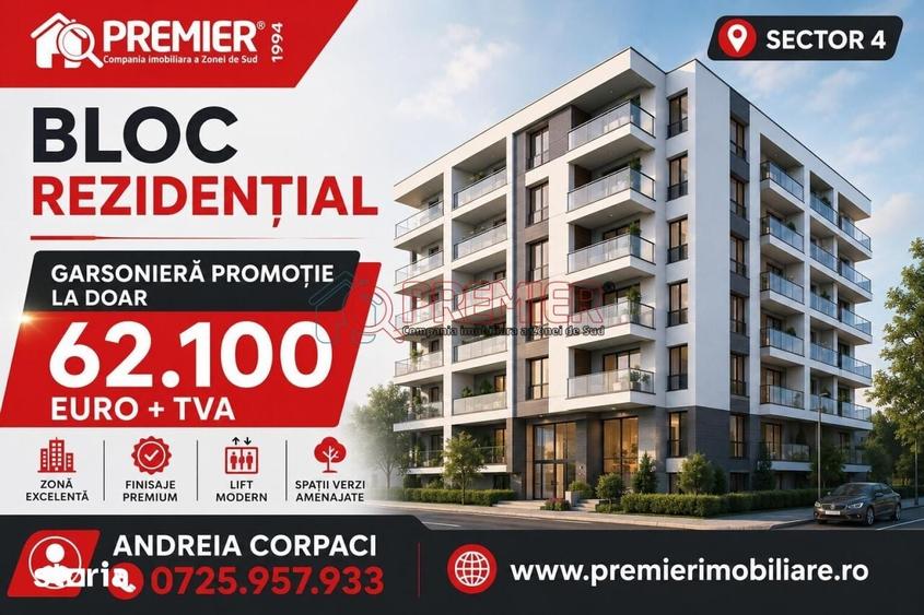OFERTA LIMITATA | Garsoniera spatioasa de 46,2 mp, bloc nou, langa - 3