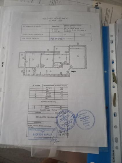 Apartament cu 3 camere decomandat în Găvana
