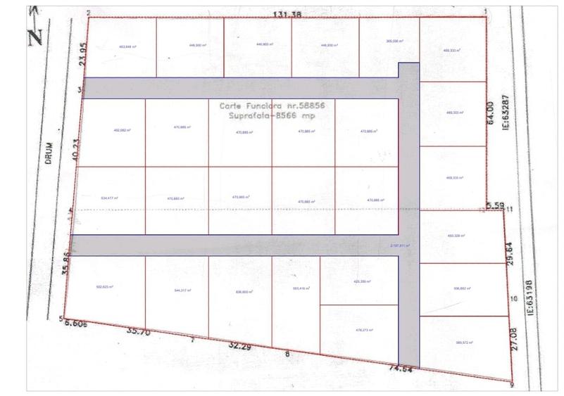 Teren Construcții intravilan de 15291 mp, în Exterior Nord
