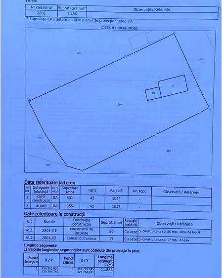 Teren Construcții intravilan de 1486 mp, în Valea Mare