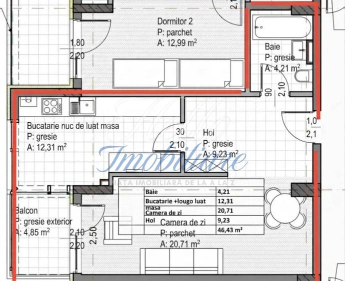 Apartament cu 2 camere semidecomandat în Sopor