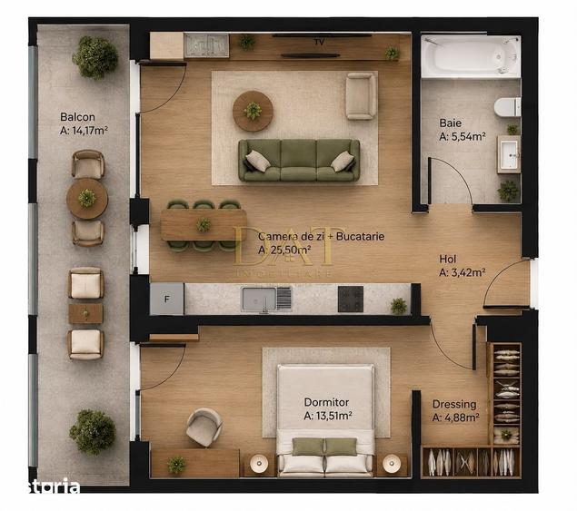 Apartament 2 camere | parcare inclusa | bloc nou | Sopor - 4