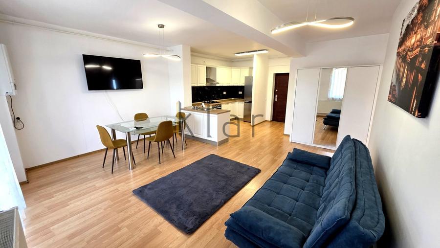 Apartament cu 2 camere semidecomandat, mobilat în Borhanci