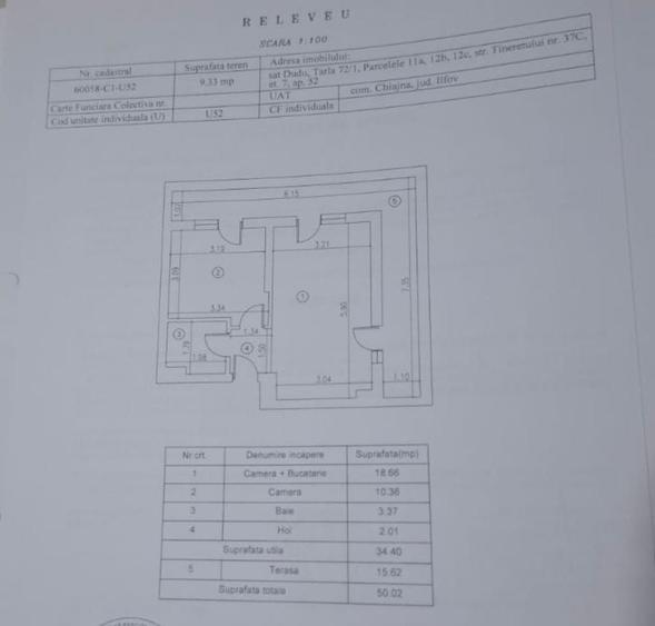 Apartament cu 2 camere decomandat în Tineretului
