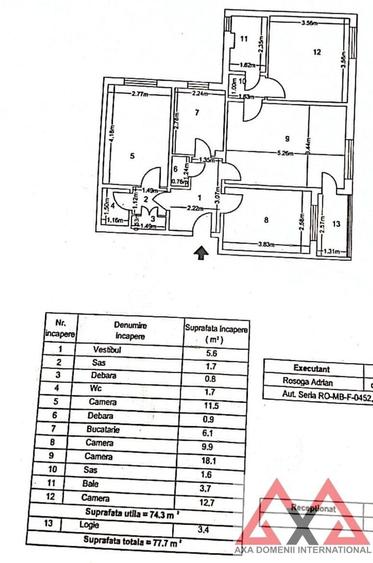 Apartament cu 4 camere semidecomandat în Titan