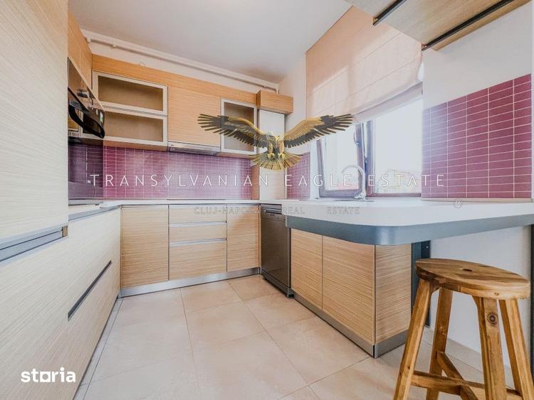 Apartament cu 3 camere semidecomandat, mobilat în Europa