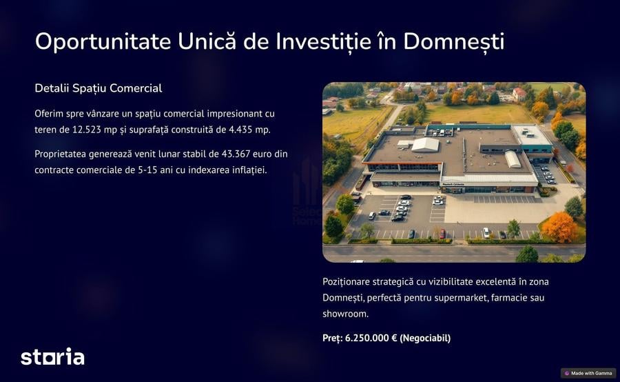 Spațiu comercial, de 4,435 mp, în Ferdinand