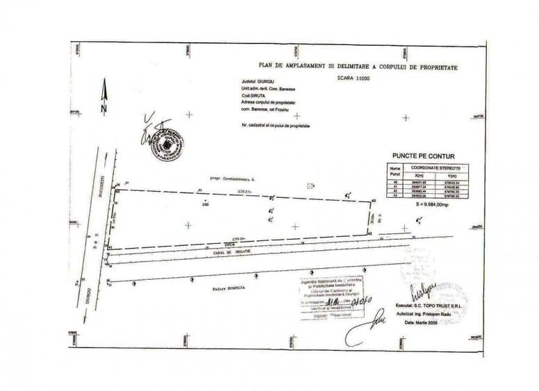 Teren Construcții intravilan de 10000 mp, în Băneasa