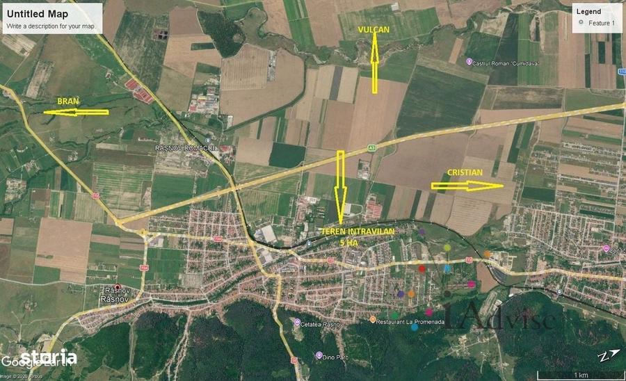 Teren intravilan industrial de vanzare in Rasnov, acces direct la cale - 3