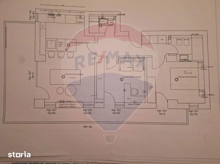 Apartament cu 3 camere decomandat în Aviației