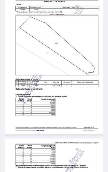 Teren Construcții intravilan de 2239 mp, în Snagov