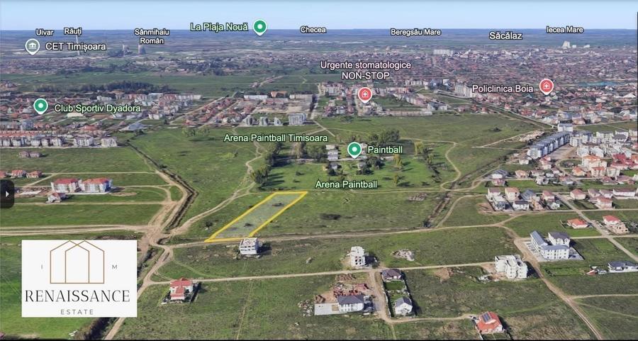 Teren Construcții extravilan de 6200 mp, în Giroc