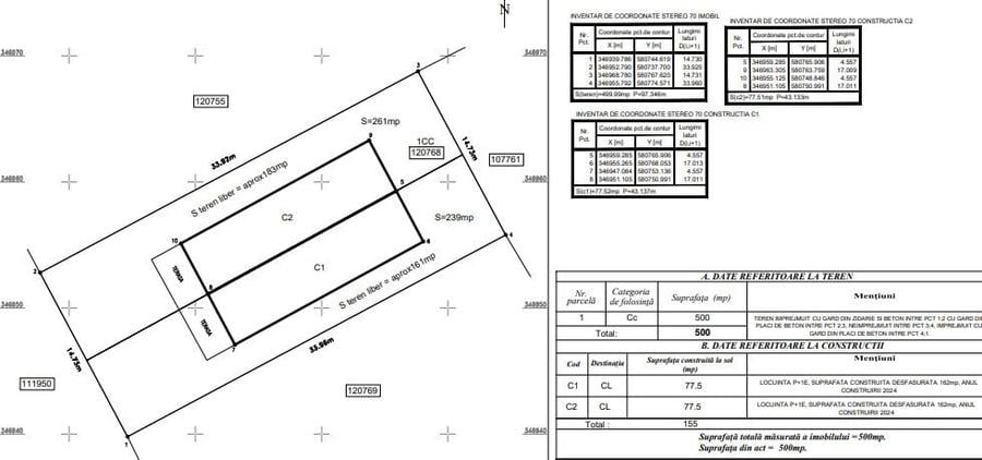 Duplex cu 4 camere cu Canalizare în Ostratu