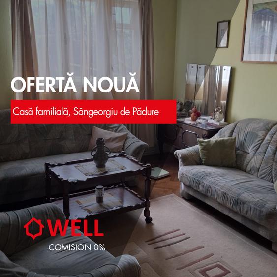 Casă individuală cu 10 camere cu Teren 1200 Mp în Sângeorgiu de Pădure