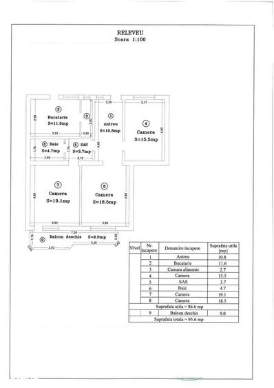 Apartament cu 3 camere decomandat în Iosefin