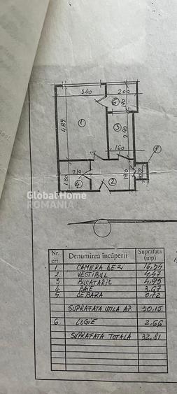 Garsonieră decomandată în Tineretului