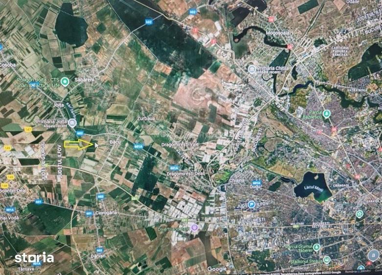Teren de 6740 mp, în Dragomirești-Vale