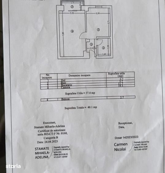 Apartament cu 2 camere în Central
