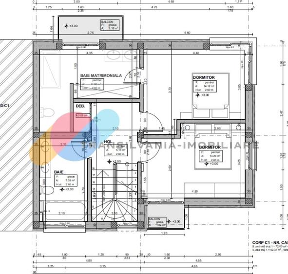 Duplex cu 5 camere cu Canalizare în Borhanci