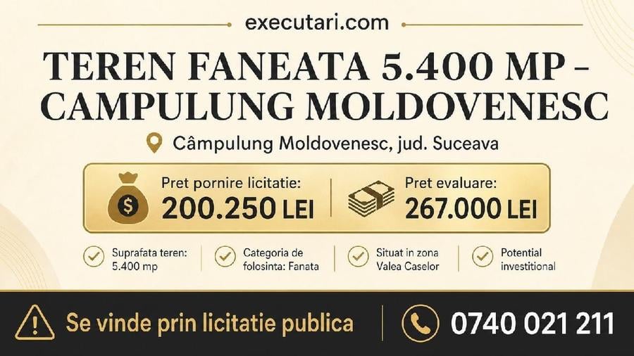 Teren -5.400mp, Campulung Moldovenesc - 1