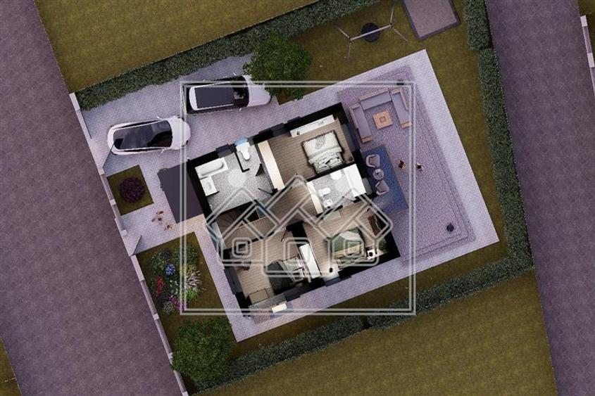Casă individuală cu 5 camere cu Teren 400 Mp în Central