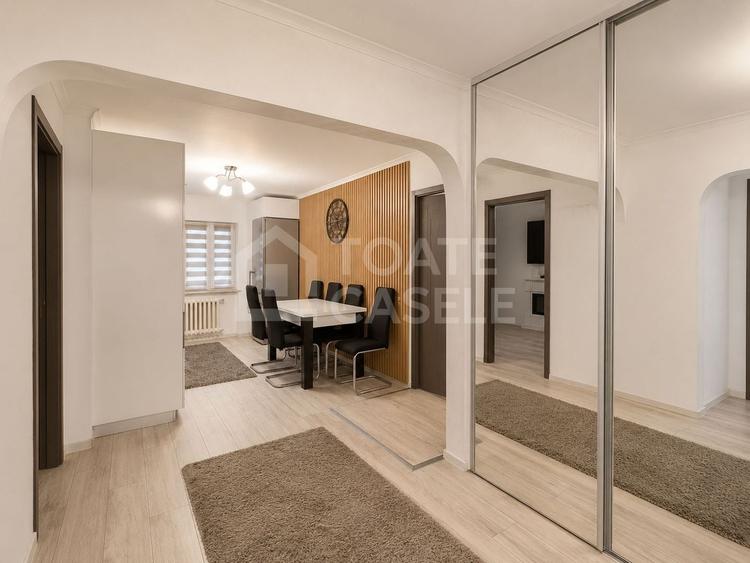 Apartament cu 3 camere decomandat, mobilat în Mărăști