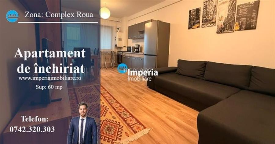 Inchiriez apartament 3 camere, open space, Zona Podul de Fier - Complex Roua Res