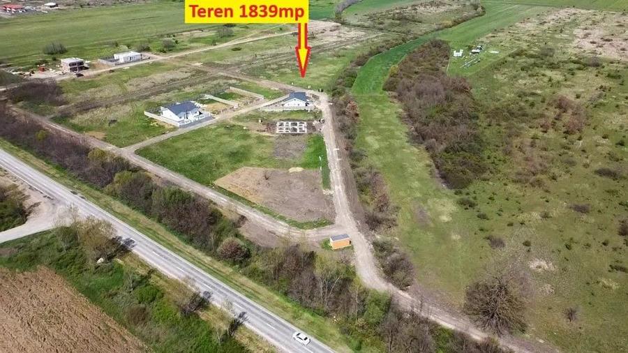 1839mp - Teren de vanzare Mosnita, cu utilitati - 55euro/mp+TVA - 2